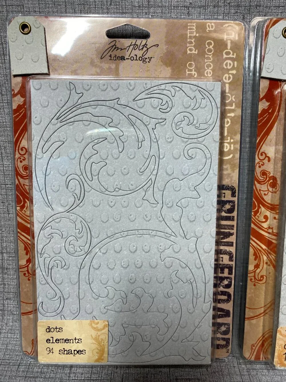 NEW Tim Holtz Idea-ology Grungeboard Dots Basics & Dots Elements Shapes